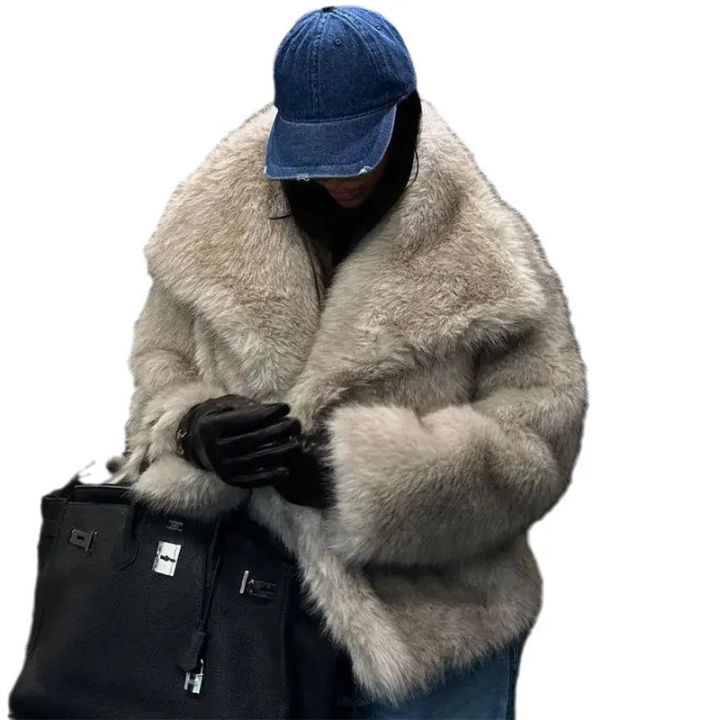 Wholesale Fashion Ladies Faux Fur Coat – Winter Women’s Warm Faux Fur Jacket