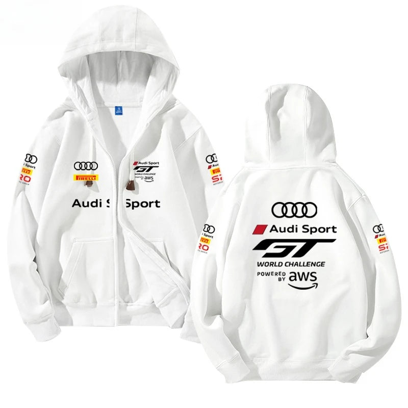Audi Racing Hoodie – GT Challenge Fleece-Lined Jacket for Men & Women
