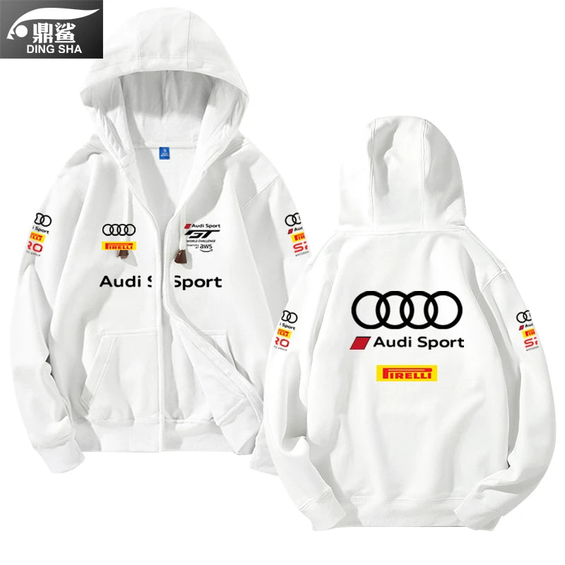 Audi Racing Hoodie – GT Challenge Fleece-Lined Jacket for Men & Women