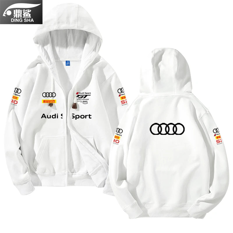 Audi Racing Hoodie – GT Challenge Fleece-Lined Jacket for Men & Women