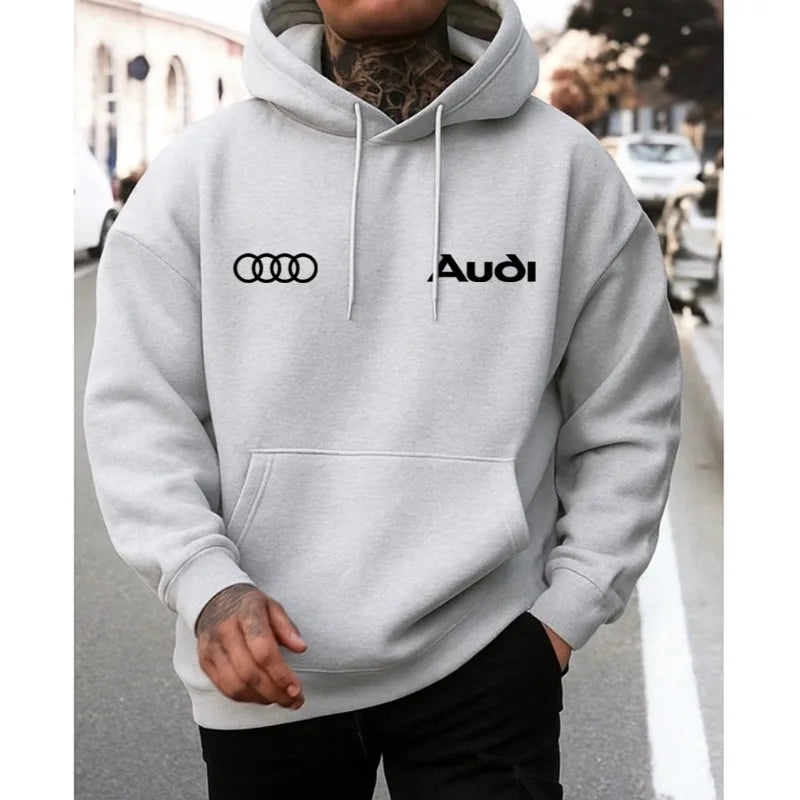 Moletom Audi Sport Autumn/Winter New Men's Street Wear Car Premium Cotton Hoodie