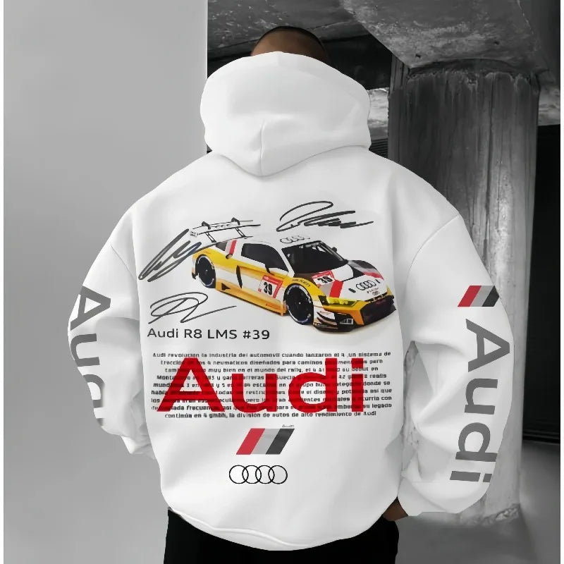 🔥 Men’s Premium Printed Car Enthusiast Hoodie – Streetwear Ready & Car Culture Inspired