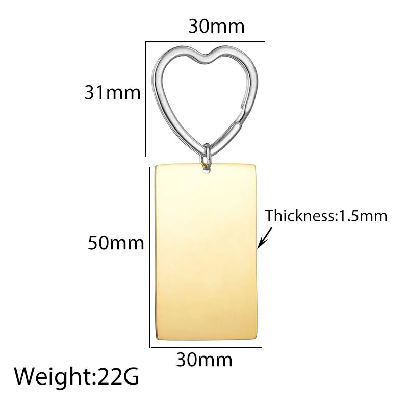 🔥 Akizoom Punk Personalized Stainless Steel Keychain – Custom Name & Photo Engraved Gift 🎁