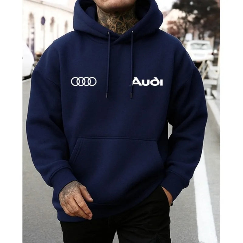 Moletom Audi Sport Autumn/Winter New Men's Street Wear Car Premium Cotton Hoodie