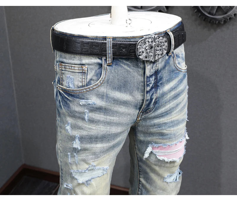 Y2K retro jeans, hip-hop