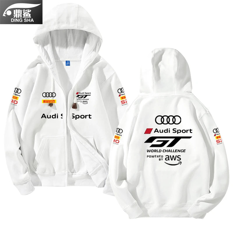 Audi Racing Hoodie – GT Challenge Fleece-Lined Jacket for Men & Women