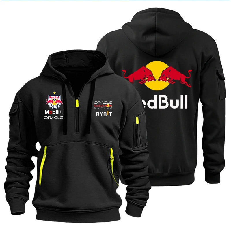 🔥 Red Bull Racing 2025 Team Hoodie — Black F1 Racing Hoodie (Men’s) 🔥