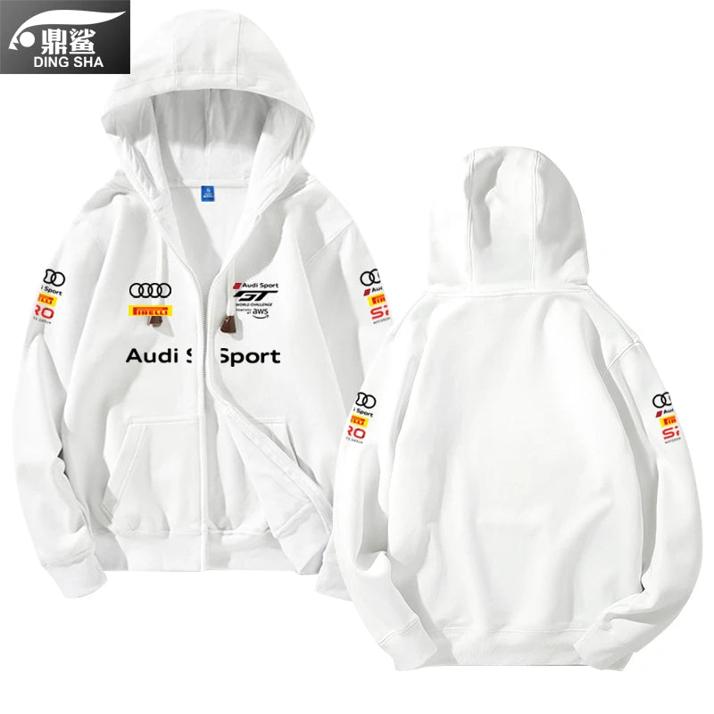 Audi Racing Hoodie – GT Challenge Fleece-Lined Jacket for Men & Women
